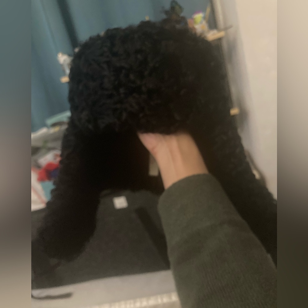 Authentic soviet Persian lamb ushanka hat